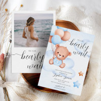 Convite para Chá de fraldas de Bebê de Teddy Bear