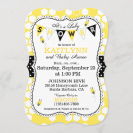 Convite para Chá de fraldas de Bolinhas de Bebês H