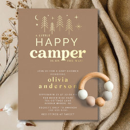 Convite para Chá de fraldas de Camper Feliz
