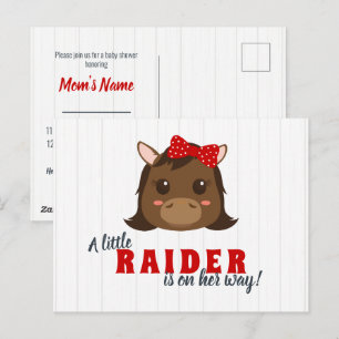 Convite para Chá de fraldas de Cavalo de Menina