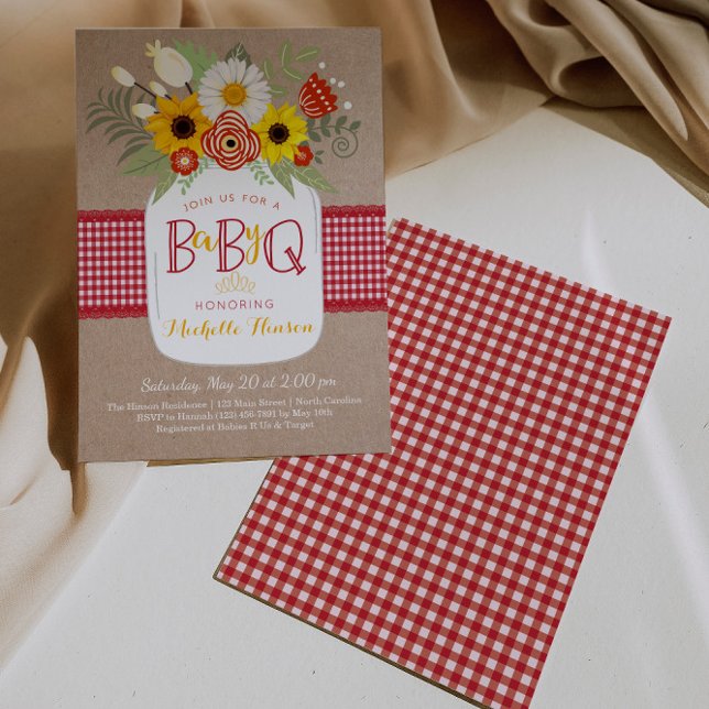 Convite para Chá de fraldas de CHURRASCO de bebê,  (Criador carregado)