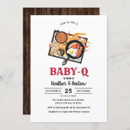 Convite para Chá de fraldas de churrasco para Picn
