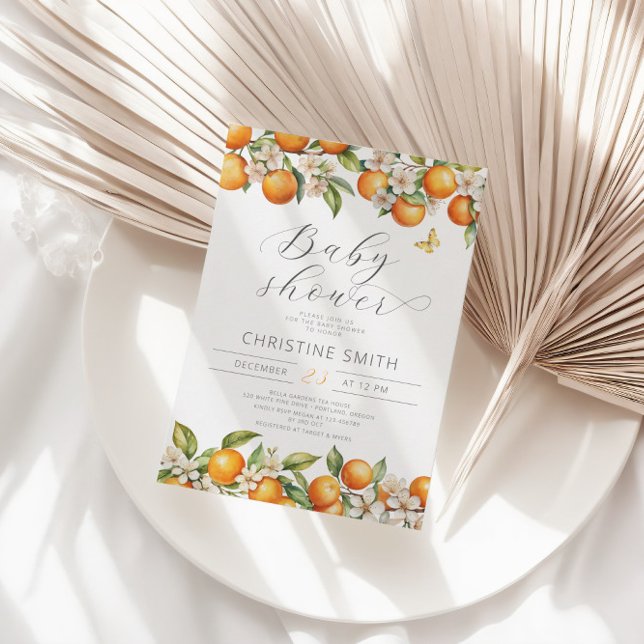 Convite para Chá de fraldas de compressão principa (Criador carregado)