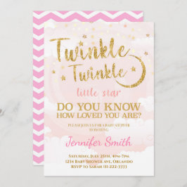 Convite para Chá de fraldas de Estrela Pequena, Ro