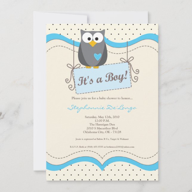 Convite para Chá de fraldas de Fábrica de Fogueira (Frente)