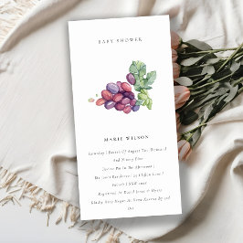 Convite para Chá de fraldas de Fauna de Vaca de Aq