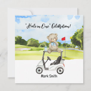 Convite para chá de fraldas de Golf