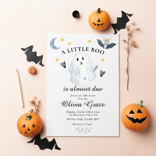 Convite para Chá de fraldas de Halloween Ghost Lit