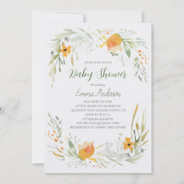 Convite para Chá de fraldas de Lily de Aquarela