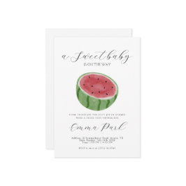 Convite para Chá de fraldas de melancia