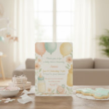 Convite para Chá de fraldas de Mola d'Água