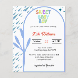 Convite para Chá de fraldas de Oh Boy