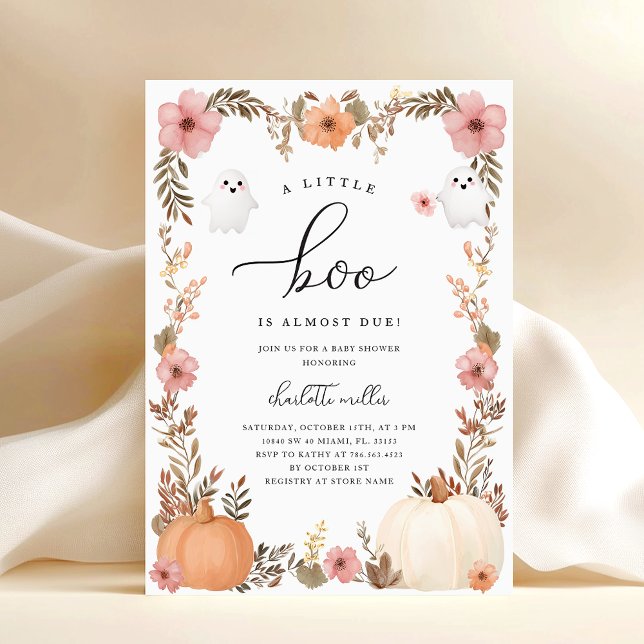 Convite para Chá de fraldas de outono (Criador carregado)