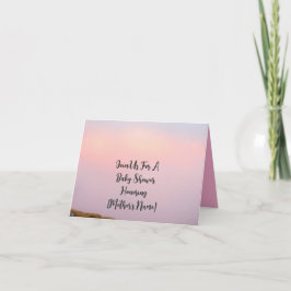 Convite para Chá de fraldas de Pastel Elegante com