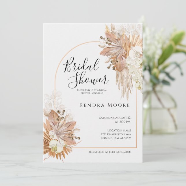 Convite para Chá de fraldas de Quadros Arrancados  (Em pé/Frente)