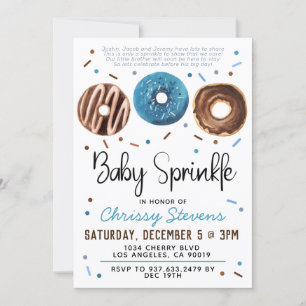 Convite para Chá de fraldas de Sprinkle de Bebê ro