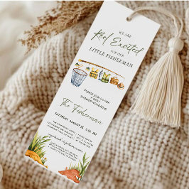 Convite para Chá de fraldas de Tema de Pesca para 