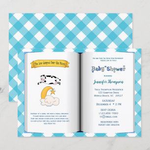 Convite para Chá de fraldas de Tema do Livro (Rap