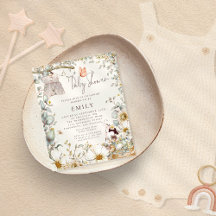 Convite para Chá de fraldas de Vestido Coelho do O