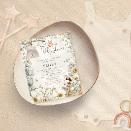 Convite para Chá de fraldas de Vestido Coelho do O