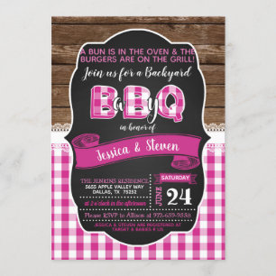 Convite para Chá de fraldas do Baby Q para Menina