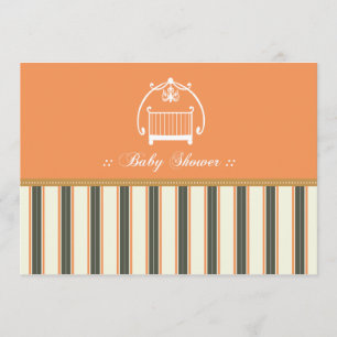 Convite para Chá de fraldas do Designer Adorável