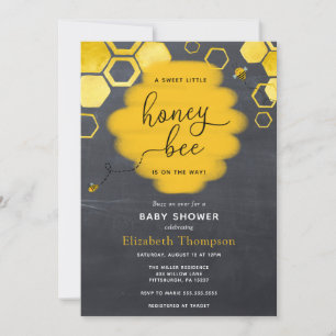 Convite para Chá de fraldas do Little Honey Bee B