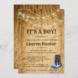 Convite para Chá de fraldas do País para Menino