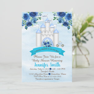 Convite para Chá de fraldas do Príncipe Castle