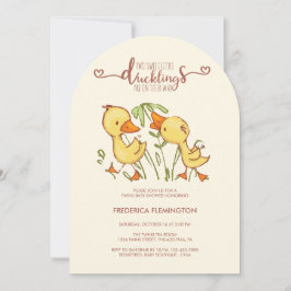 Convite para Chá de fraldas Duckins Twins