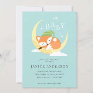 Convite para Chá de fraldas Fox