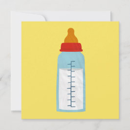 Convite para chá de fraldas - Frasco para bebês em