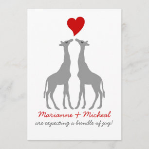 Convite para Chá de fraldas Girafa