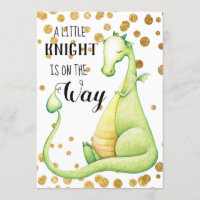 *~* Convite para Chá de fraldas Green Dragon Baby