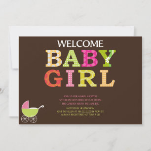 Convite para Chá de fraldas Personalizado
