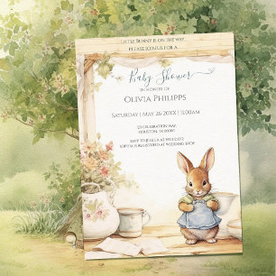 Convite para Chá de fraldas Peter Rabbit