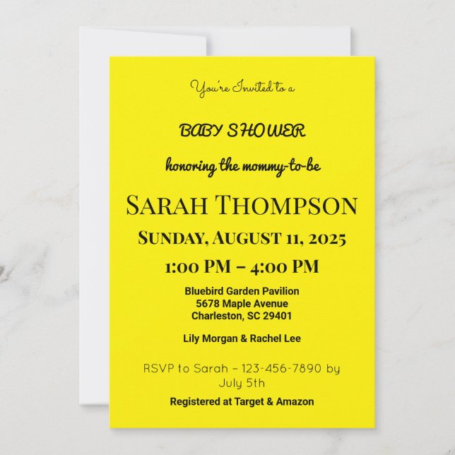 Convite para Chá de fraldas Rosa Esbranquiçado par (Frente)