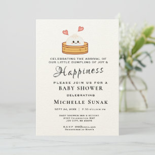 Convite para Chá de fraldas Rosa, Pequena Diluta