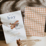 Convite para Chá de fraldas Vintage Plane | Bebê<br><div class="desc">Vintage Plane Chá de fraldas Convite pronto para ser personalizado por você!</div>