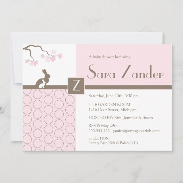 Convite para Chá de Garota (Frente)