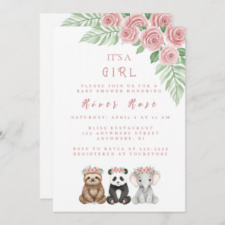 Convite para Chá de Menina