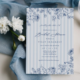 Convite para Chá de Noiva com algo Azul