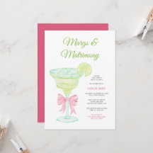 Convite para chá de noiva Margs & Matrimony