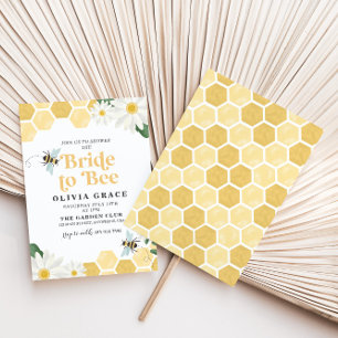 Convite para chá de panela Daisy Bride to Bee