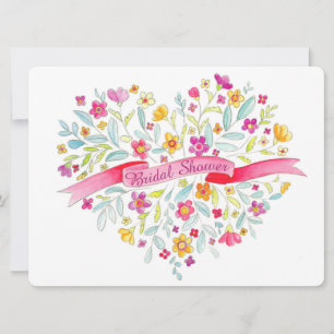 Convite para chá de panela de arte de Buquê de f