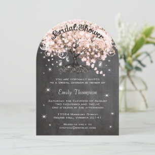 Convite para Chá de panela de Árvore Folha de Co