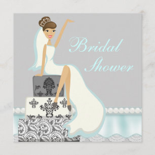 Convite para Chá de panela de bolso Blushing Brun