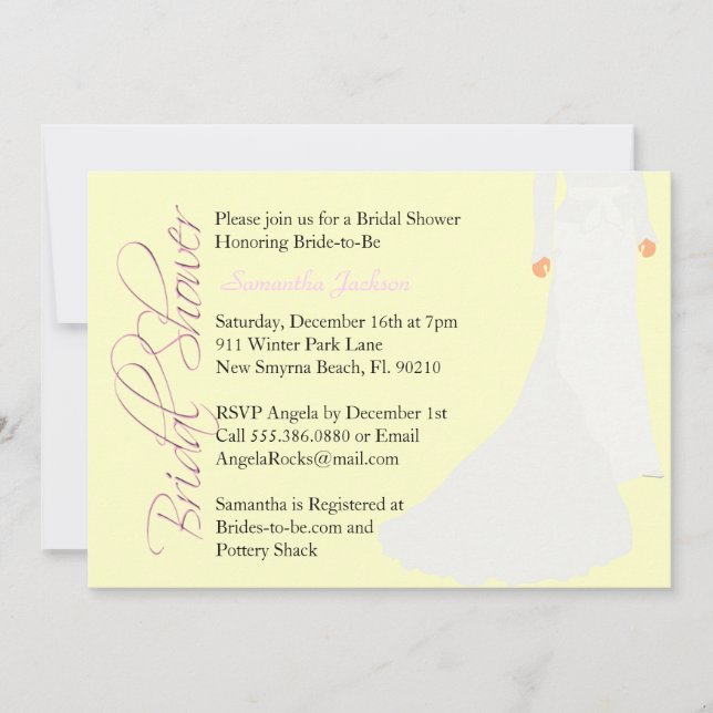 Convite para Chá de panela de Brilho CUTE (Frente)