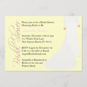 Convite para Chá de panela de Brilho CUTE