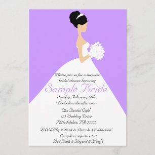 Convite para Chá de panela de Cabelo Preto